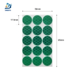 Reflective Helmet Stickers - Green High Intensity Prismatic Reflective Dots Circle Sticker